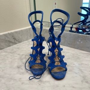 Christian Louboutin Amazoulo Caged Suede Sandal